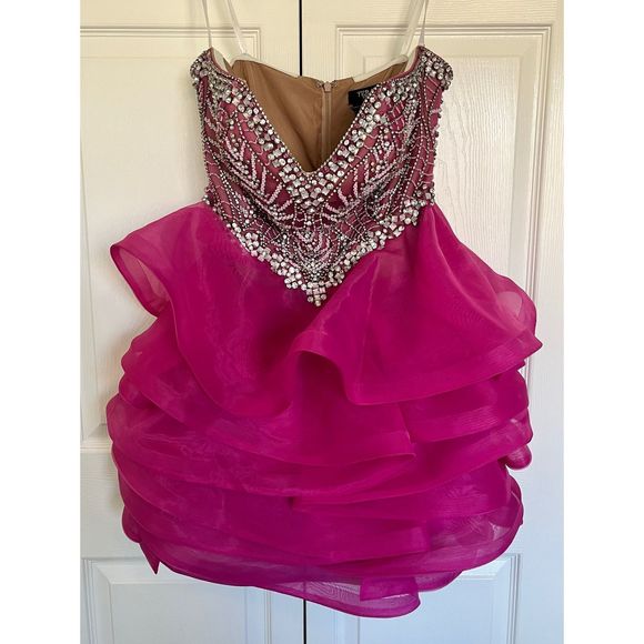 Pink Terani Couture Size 10 Cocktail dress - Picture 2 of 2